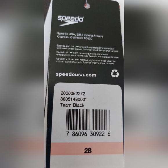 SPEEDO Swimwear Trunk Short Brief Jammer Boy's Black - Picture 7 of 7